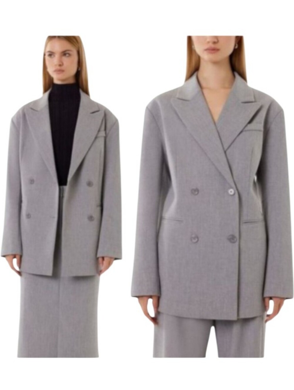 Barneys NY x Forever 21 Slouchy Blazer Crosshatch